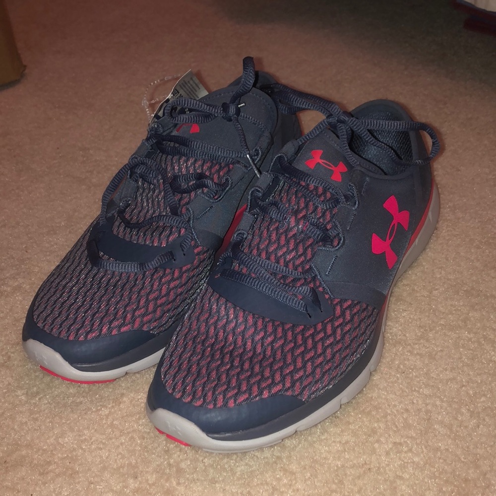 Grey and pink Under Armour size 11 Tennis Shoes